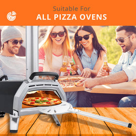 Honsdom perforated aluminum pizza peel reduces flour buildup and oven mess.