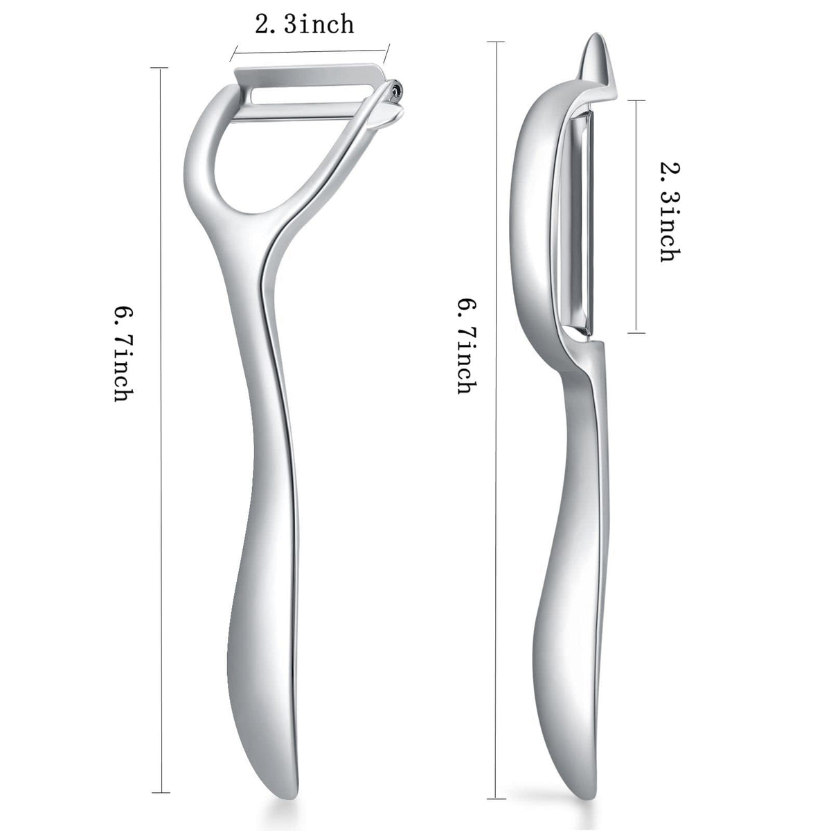 Honsen I-shaped peeler for precise peeling with minimal waste.
