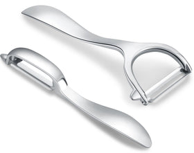 Honsen set of two peelers with Y-shape blade for effortless peeling.