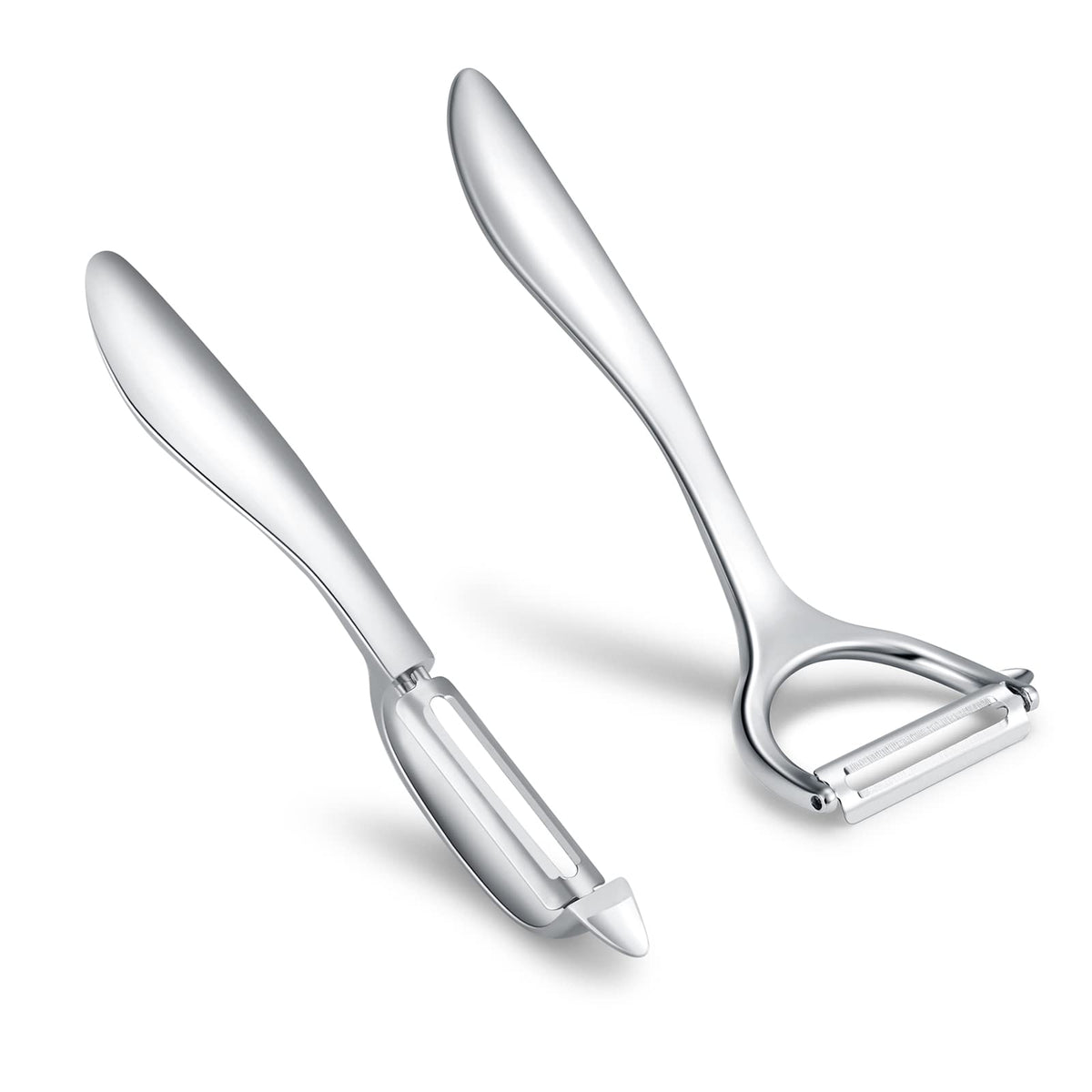 Honsen stainless dual-blade peeler for longevity.
