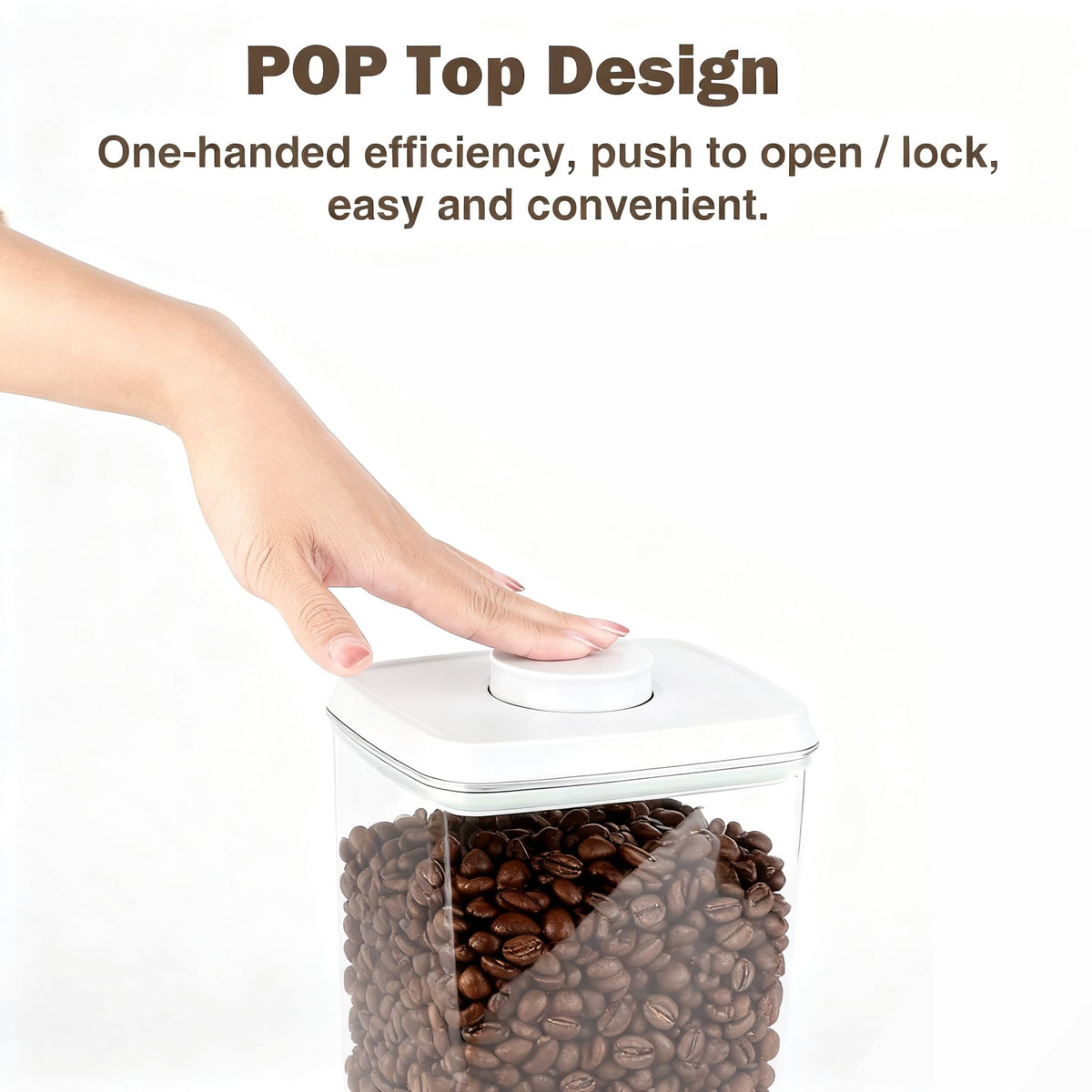 Hontent airtight seal preserves freshness and protects dry staples.