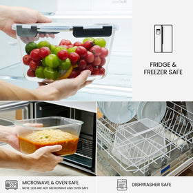 Hontent oven and microwave safe container for convenient reheating.