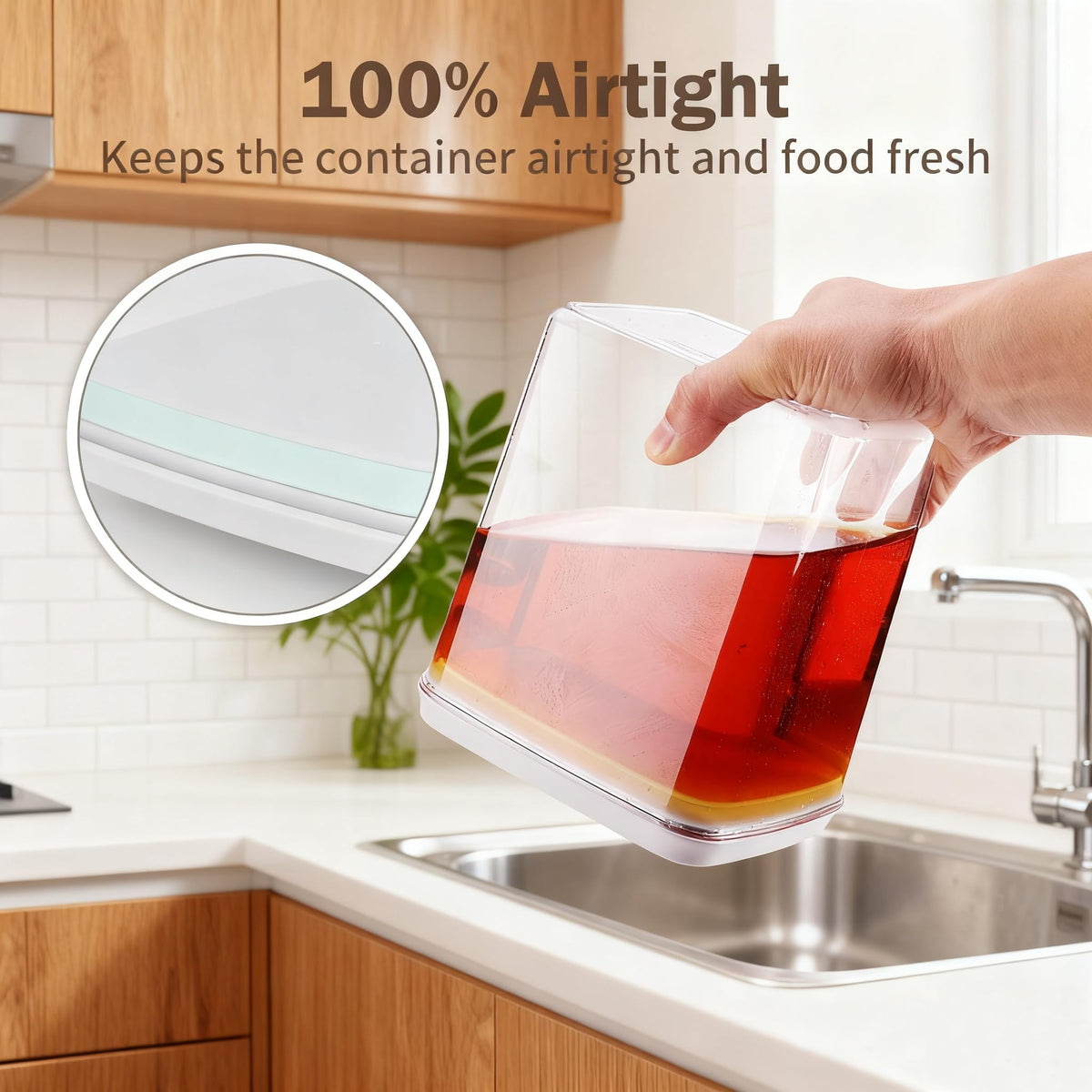 Hontent BPA-free containers ensure safe storage for dry foods like coffee and pasta.