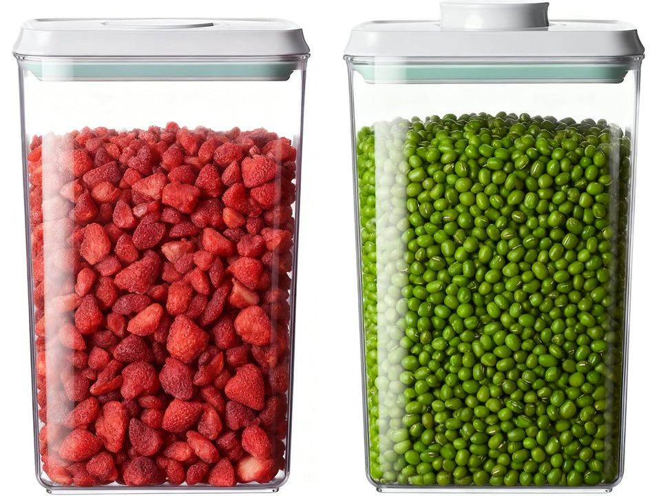 Hontent pop food storage container 2.8qt with lid, ideal for pantry cereal storage.