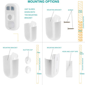 Honwell timer installation with suction cups and hook-and-loop tape