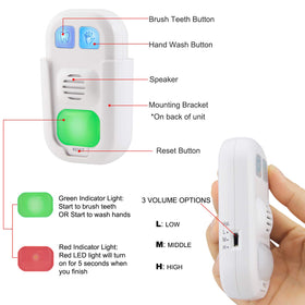 Honwell timer dual LED indicators clearly signal timing progress during brushing