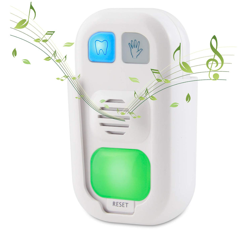 Honwell Musical Timer for toothbrush shows a 2-minute prompt with LED indicator, helping kids brush properly