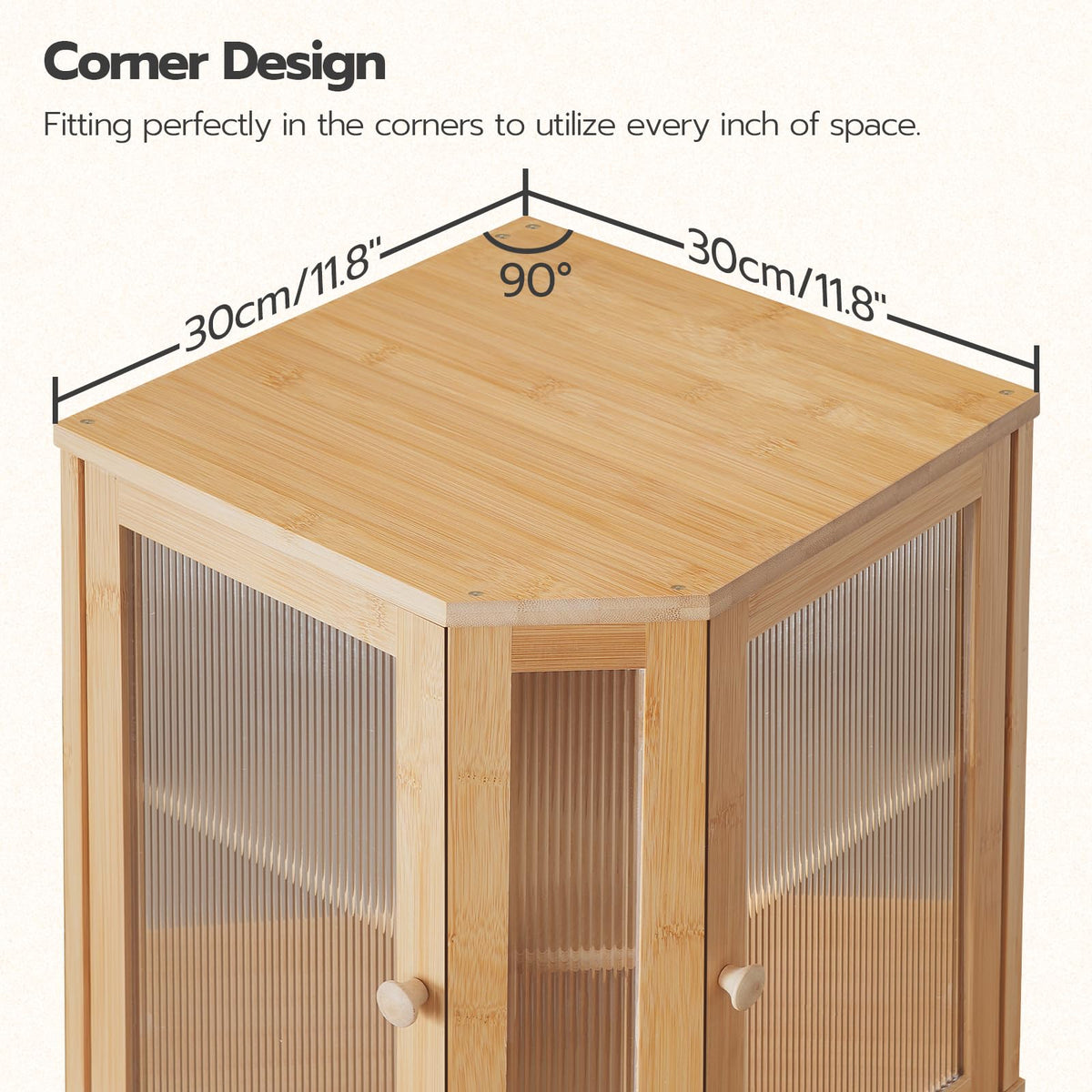 Large capacity two layers hold bread, muffins, pastries, fruit.