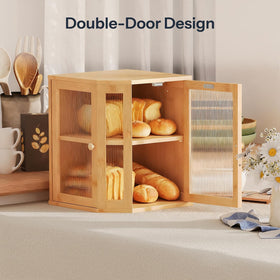 Back ventilation holes support air circulation for evenly stored loaves.