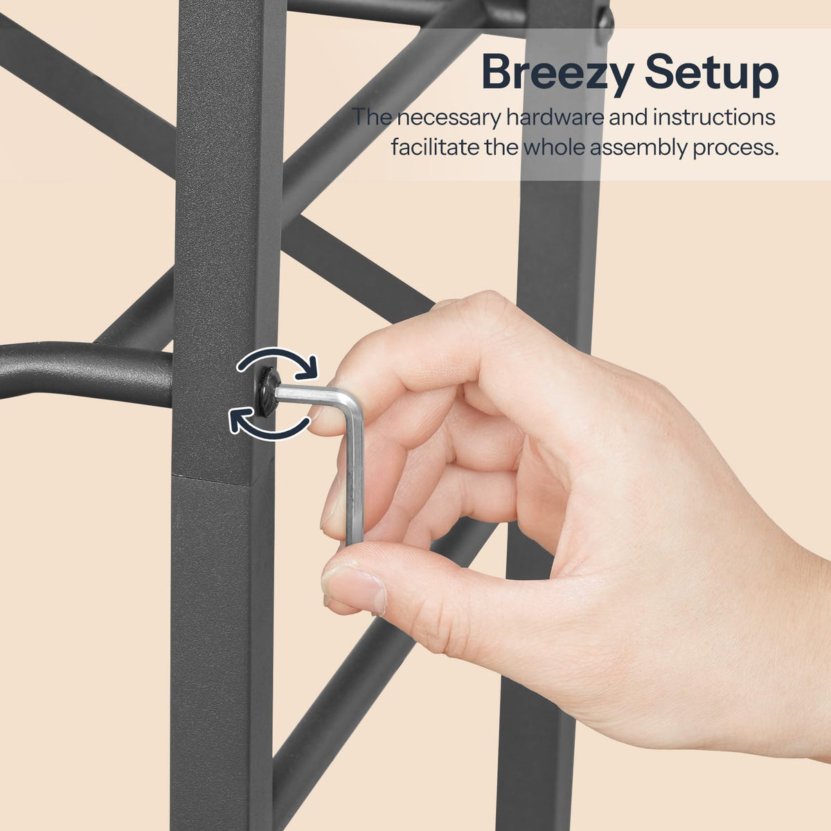 HOOBRO easy-assembly guide enables quick setup for immediate use.