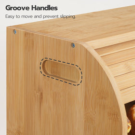 HOOBRO natural finish bamboo blend with any kitchen decor.