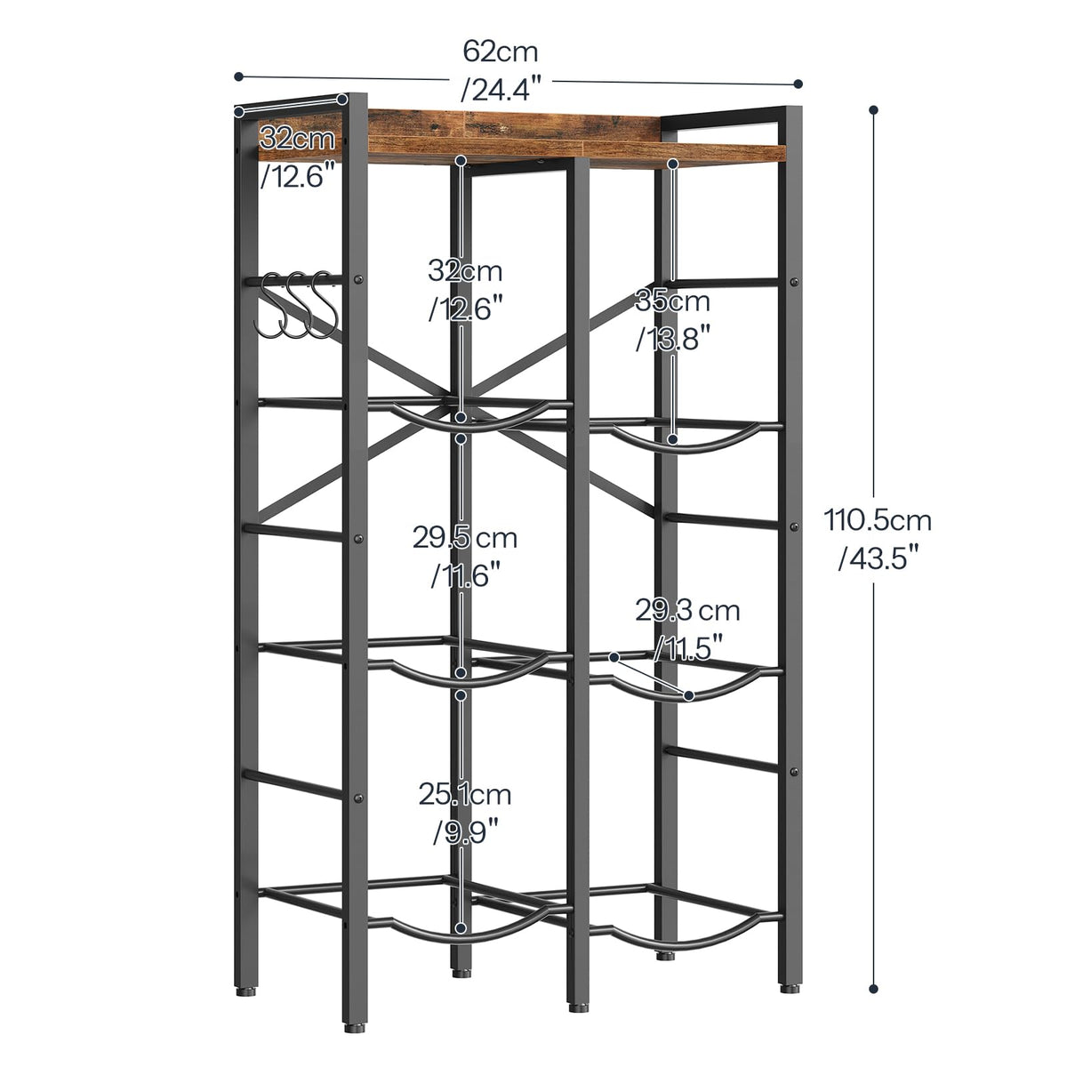 HOOBRO stable legs and anti-tip kit balance on uneven floors.