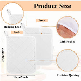 Hoolerry pot holder with hanging loop for convenient drying and storage