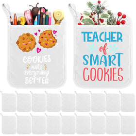 Hoolerry pot holder with pocket for easy safe removal from oven