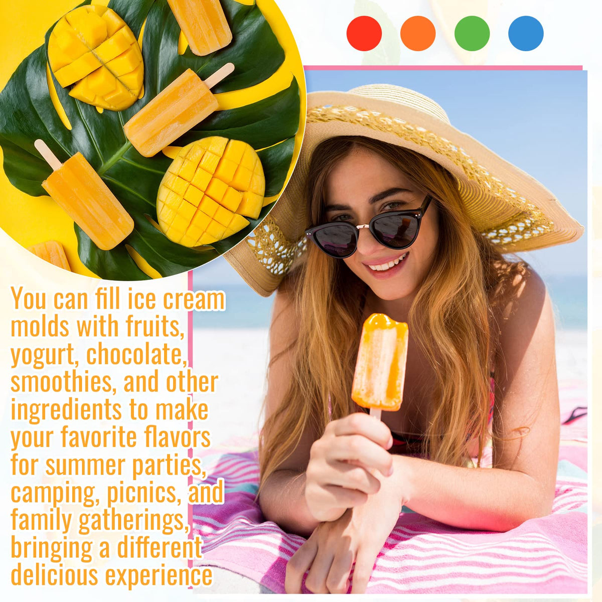 Hoolerry molds suited for summer parties, picnics, and gatherings.