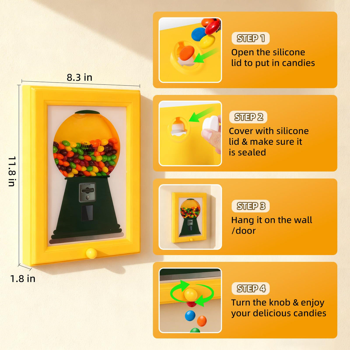 HOOMESUN easy-fill hole for quick replenishment