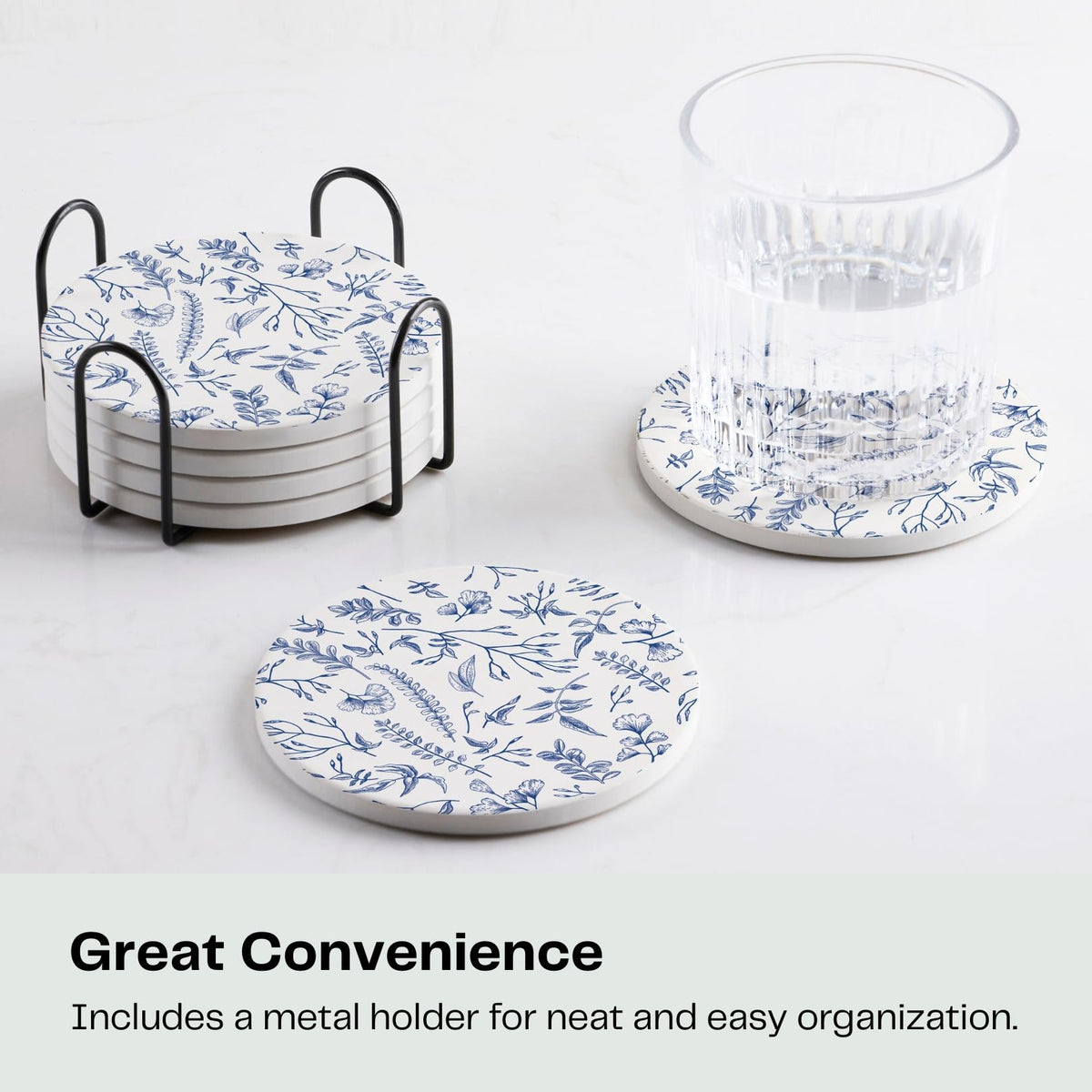 Hoomey gift-ready coaster set suits weddings, holidays, or housewarming celebrations.