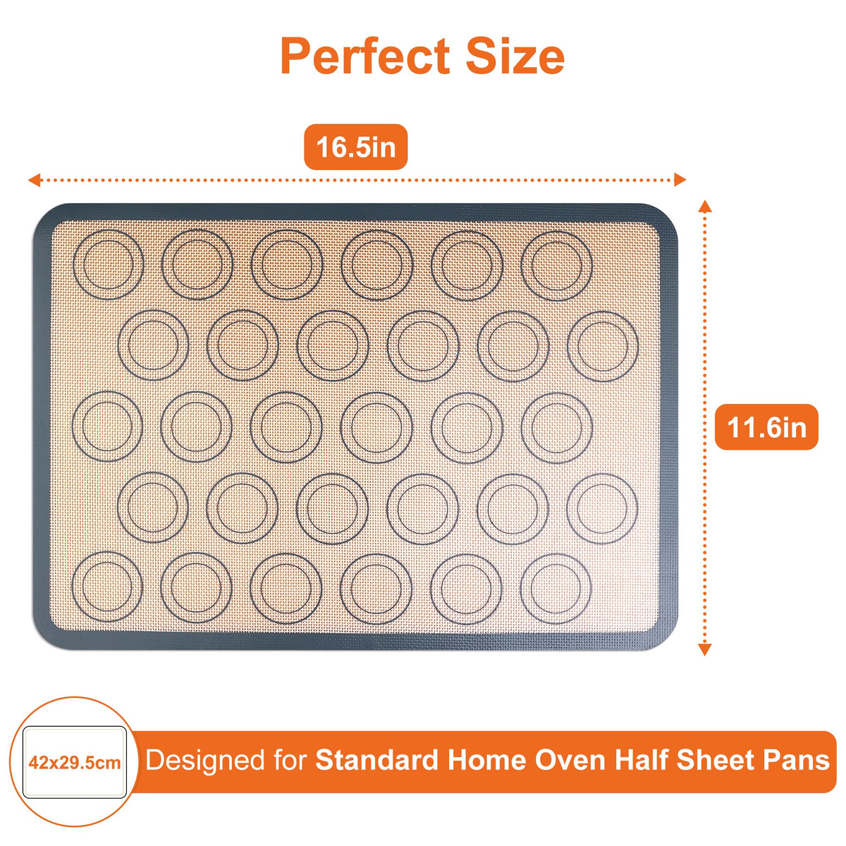 HOOMIL BPA-free fade-resistant mats offer reusable baking solution