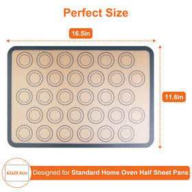 HOOMIL BPA-free fade-resistant mats offer reusable baking solution