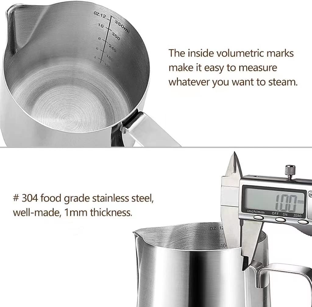 HOOMIL measuring-scale pitcher for precise milk pours