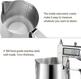 HOOMIL measuring-scale pitcher for precise milk pours