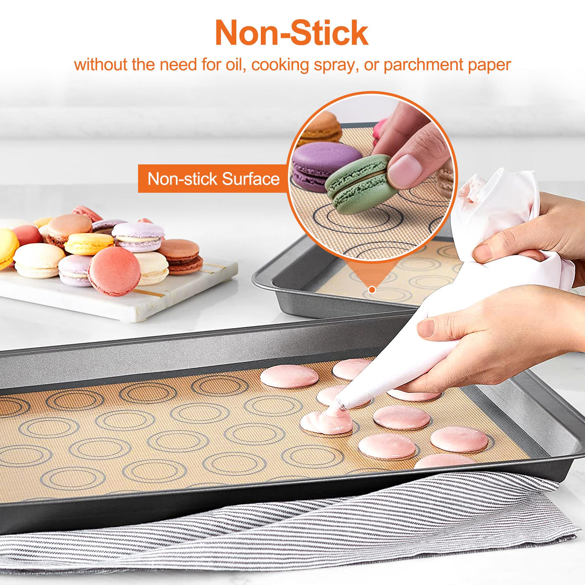 HOOMIL mat rated to 500°F for even heat distribution
