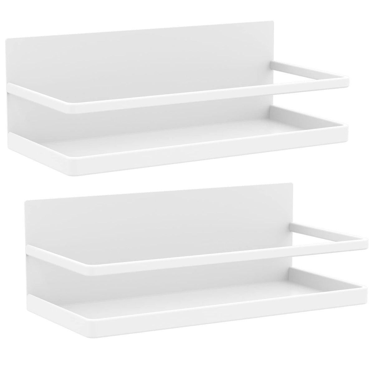 Hoopoton magnetic spice rack on fridge side for quick spice access.