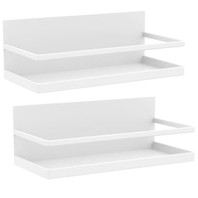 Hoopoton magnetic spice rack on fridge side for quick spice access.
