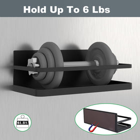 Hoopoton spice rack holds up to 6 pounds securely on metal surfaces.