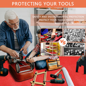 HooTown liner red color improves visibility and quick tool spotting
