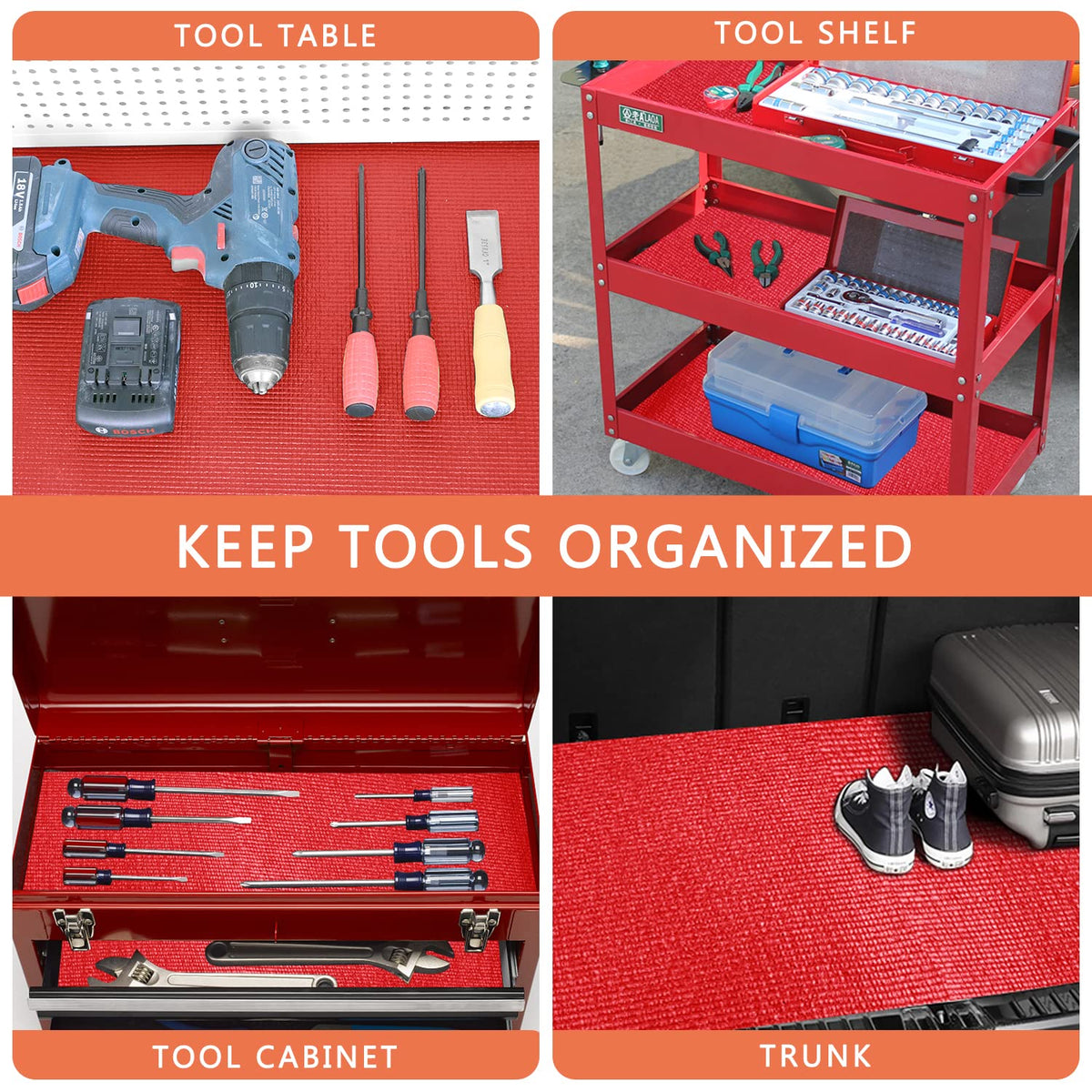 HooTown toolbox liner versatile for cabinets, drawers, and garages