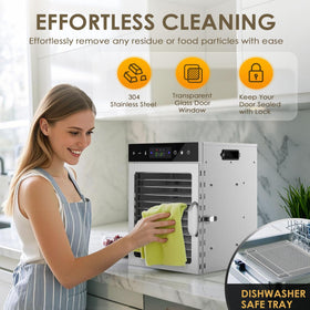 HOPERAN dehydrator includes overheat protection for safe, worry-free drying sessions.
