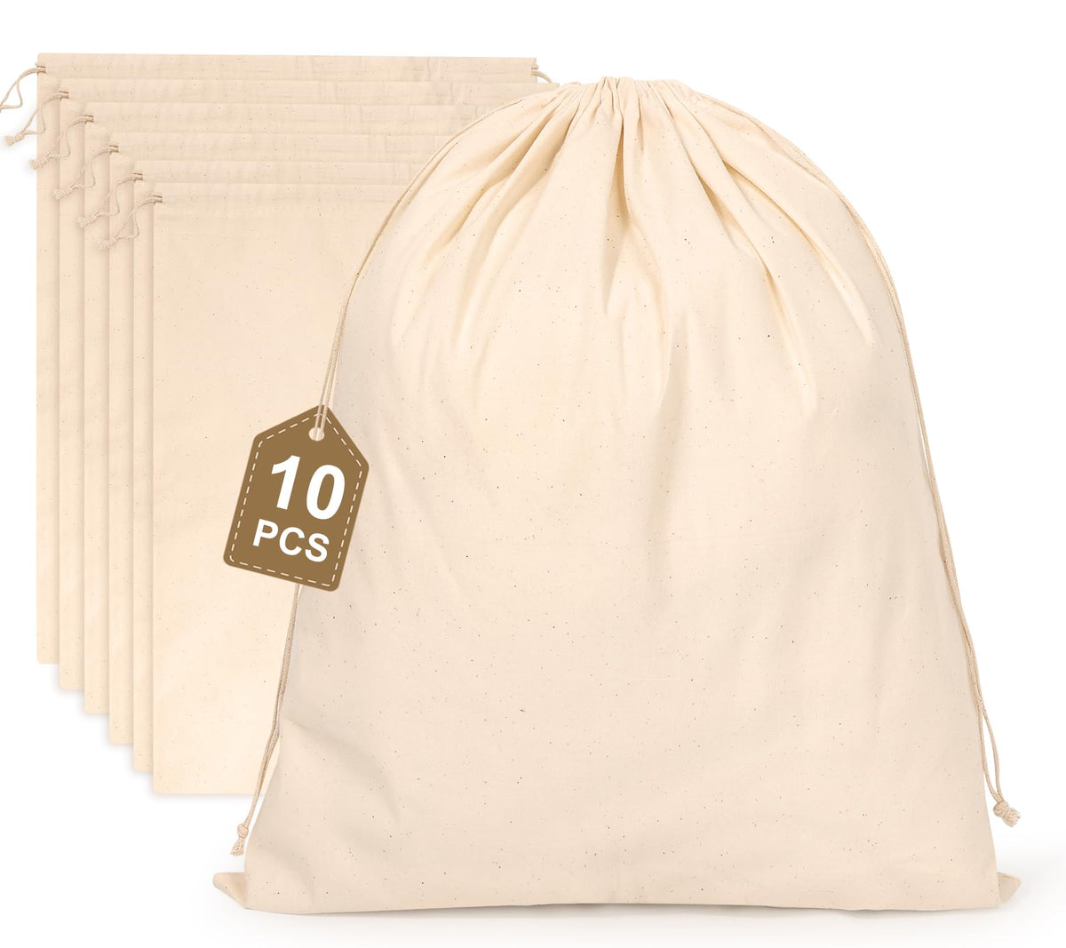 Hopttreely cotton storage bag 14x17 for bread storage and freshness.