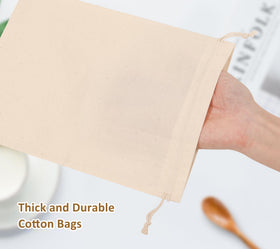Hopttreely canvas fabric storage bag highlights durable, reusable design.