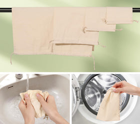 Hopttreely bag doubles as cloth shoe bag.
