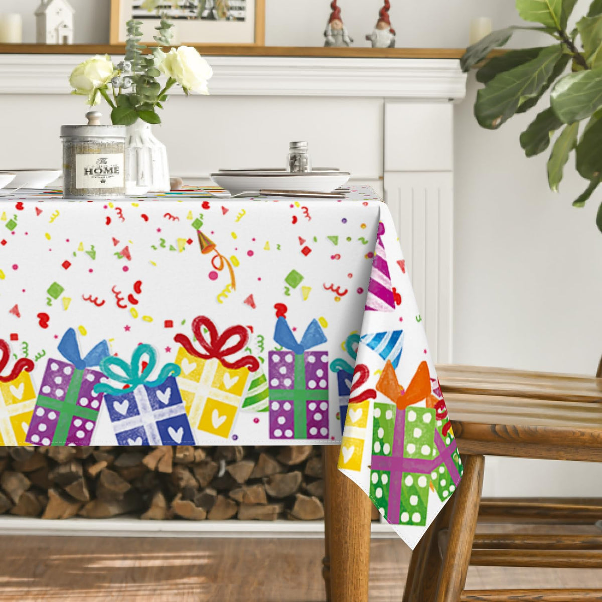 Horaldaily 60x84 rectangle size fits standard tables for gatherings.