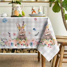 Horaldaily 60x84 inch rectangular table cover fits standard tables for 4-8 guests
