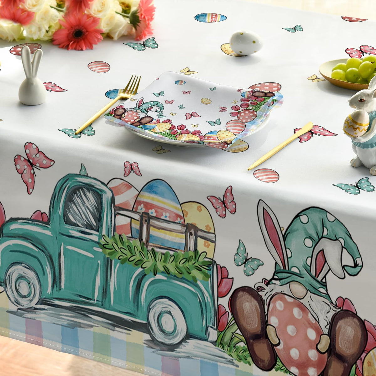 Horaldaily washable tablecloth protects surfaces during meals and celebrations.