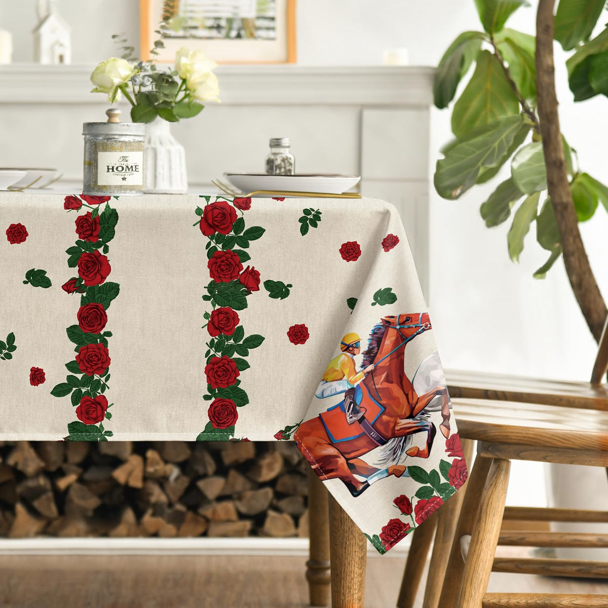 Horaldaily Kentucky tablecloth vibrant print ideal for family gatherings
