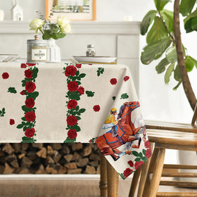 Horaldaily Kentucky tablecloth vibrant print ideal for family gatherings