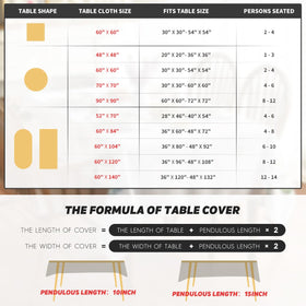 Horaldaily tablecloth holiday decor ideal for seasonal parties and décor.