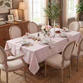Horaldaily durable polyester-cotton blend tablecloth for longevity