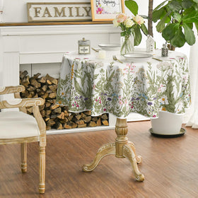 Horaldaily durable polyester tablecloth resisting wear and fading