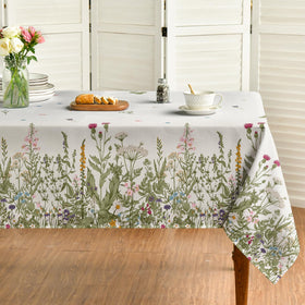 Horaldaily wild-flowers pattern tablecloth for festive dining ambiance