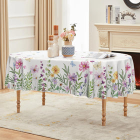 Horaldaily Spring Tablecloth bold prints brighten holiday dinners and outdoor gatherings