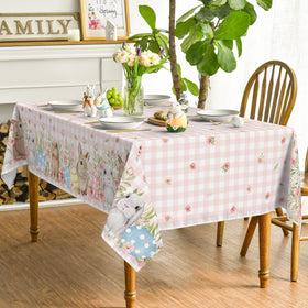 Horaldaily tablecloth on a dining table decor setup for gatherings