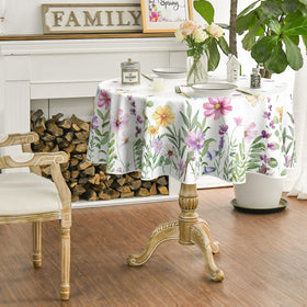 Horaldaily colorful wildflower design enhances table decor and protection