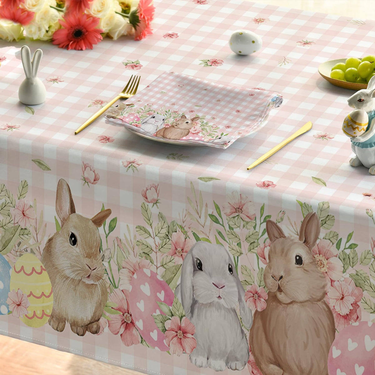 Horaldaily tablecloth is washable and easy to care for busy homes