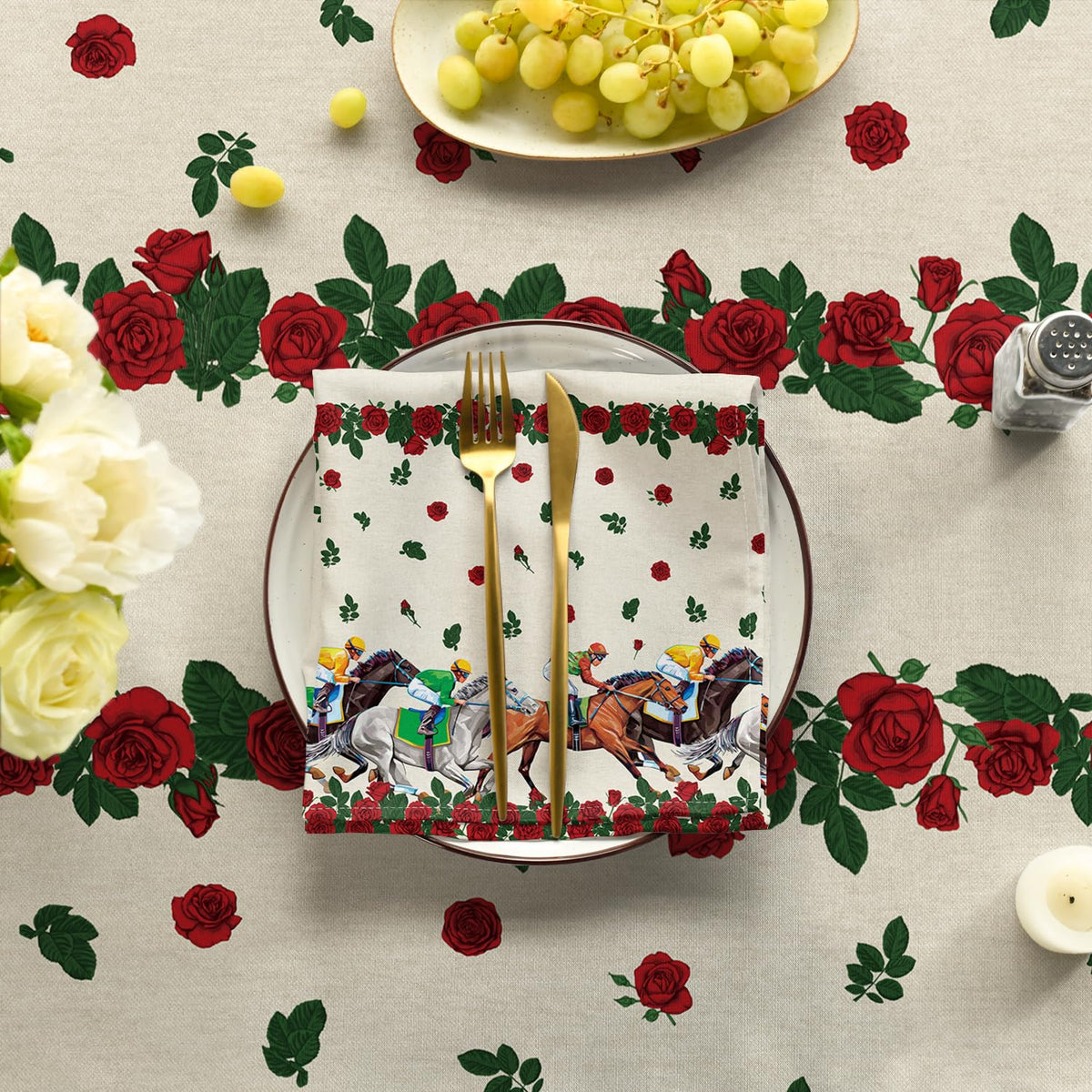 Horaldaily washable tablecloth for easy cleanup after celebrations