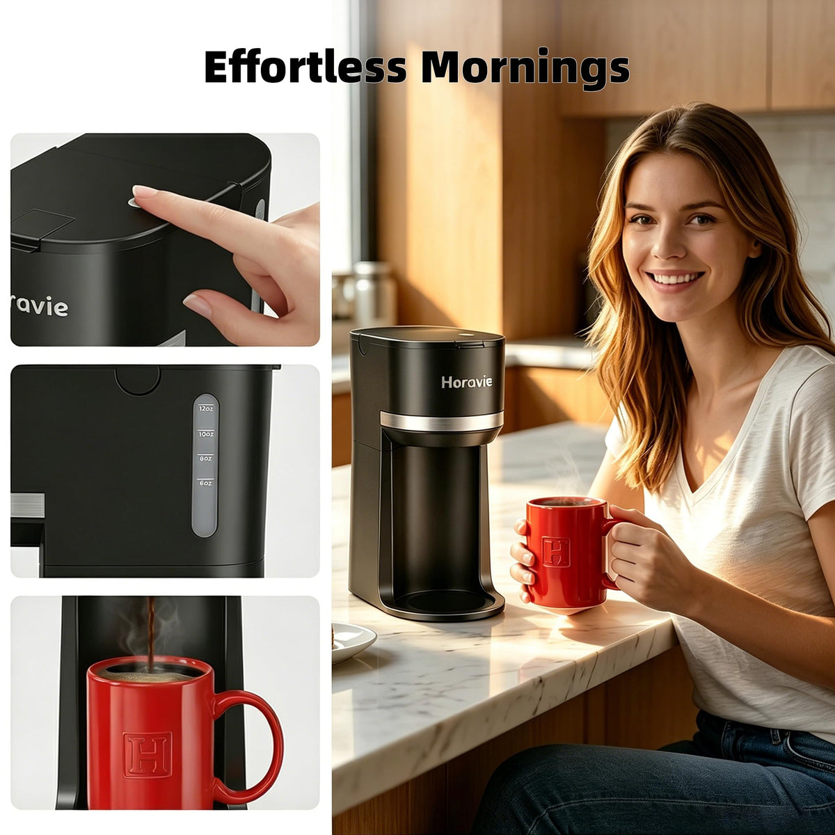 Horavie automatic descaling reminder with a self-cleaning feature.